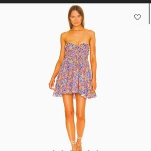 For Love & Lemons Sasha Strapless Mini Dress.